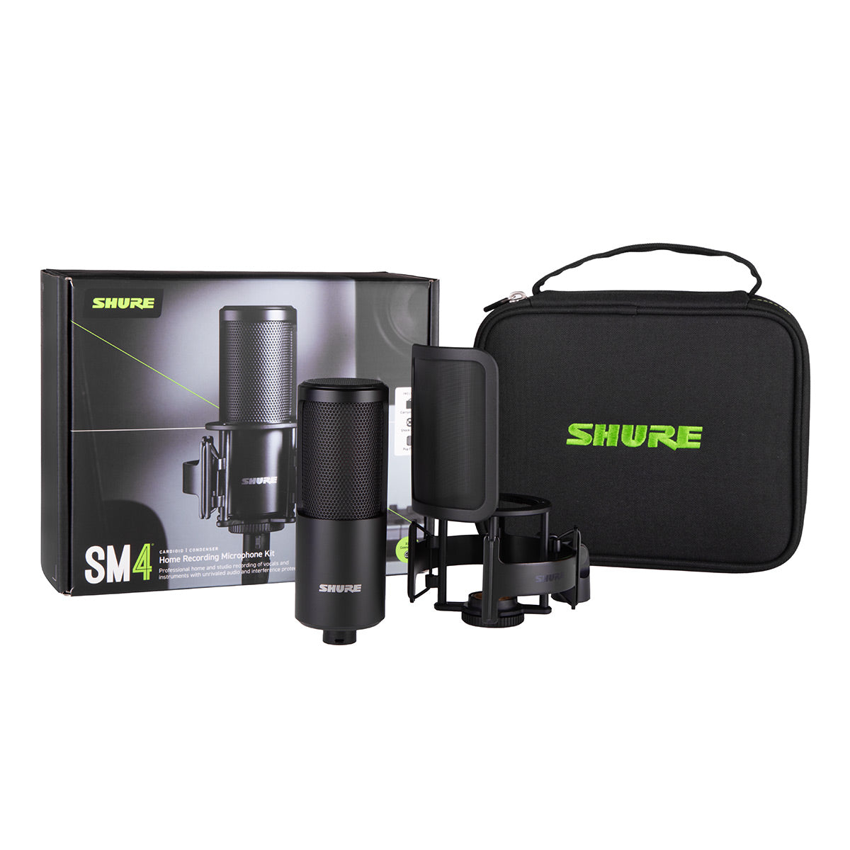 Shure SM4 Condenser Microphone Kit with Shock Mount & Carrying Case