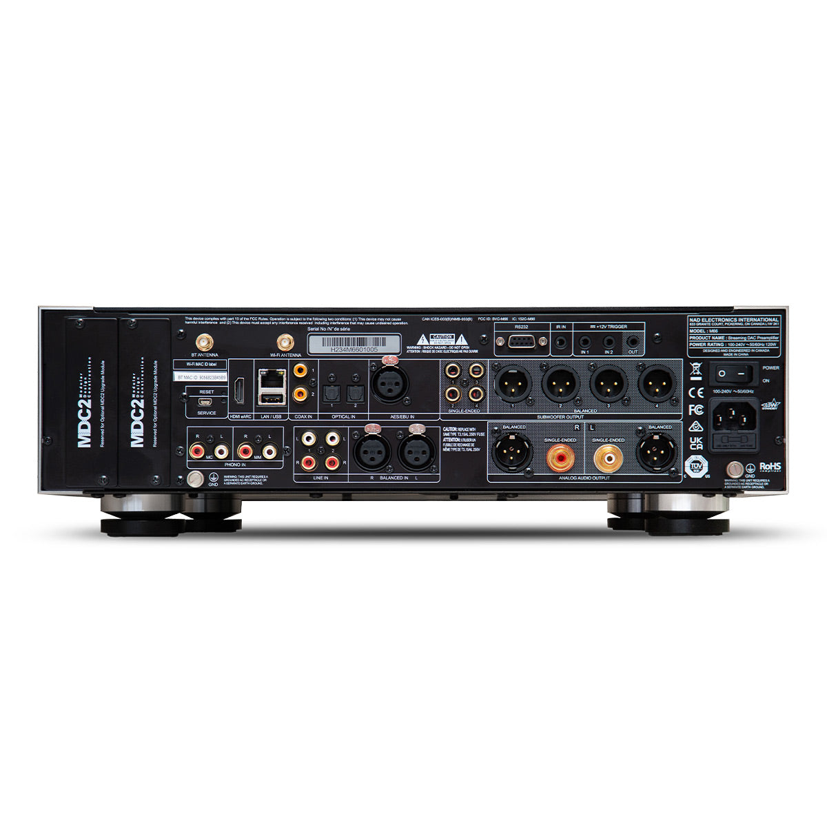 NAD Electronics M66 Master Series Streaming DAC-Preamplifier with BluOS