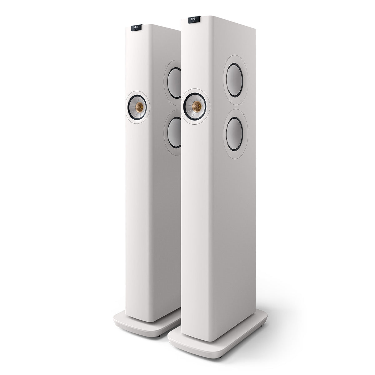 KEF LS60W Wireless Floorstanding Speakers - Pair (Mineral White)