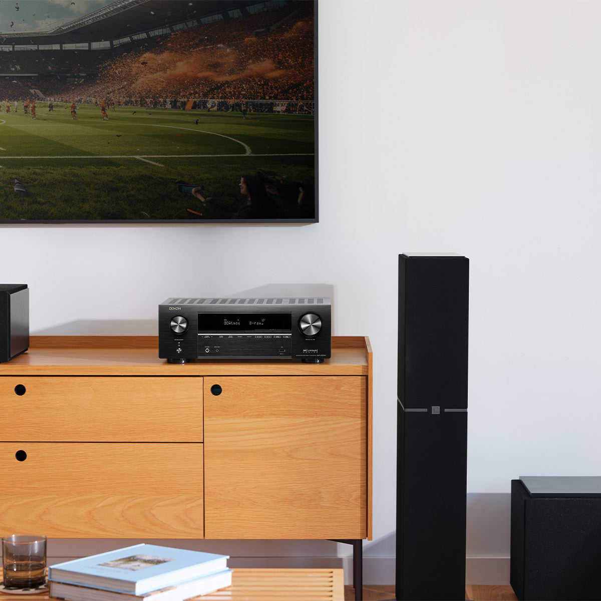 Denon AVRX1800H 7.2 Channel 8K Receiver with AudioQuest SKY 3m HDMI Cable