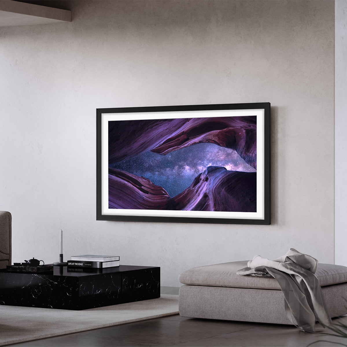 Leon 75" StudioFrame for Sony Bravia XR-75X93L Display (Studio Matte Black)