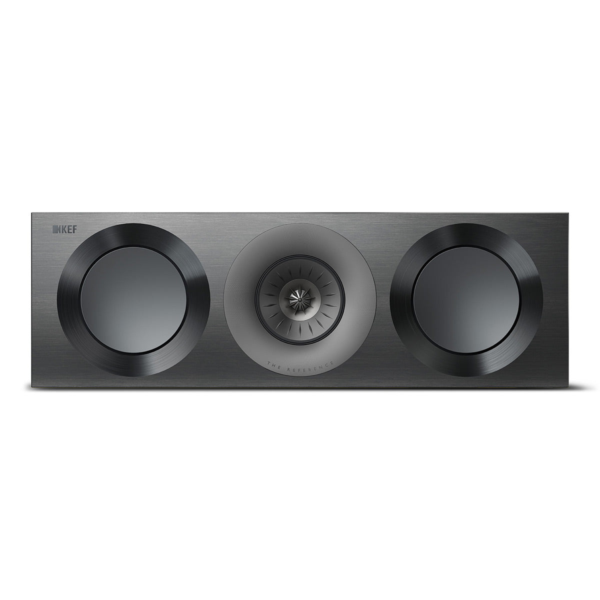 KEF Reference 2 Center Channel Speaker - Each (High-Gloss Black/Grey)