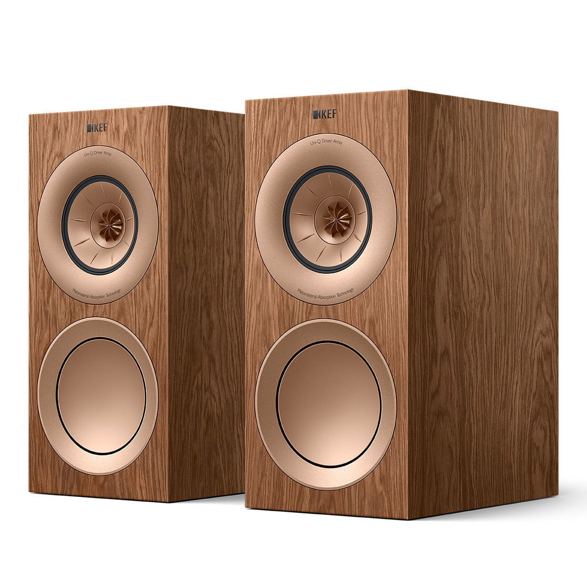 KEF R3 Meta Bookshelf Speaker - Pair (Walnut)