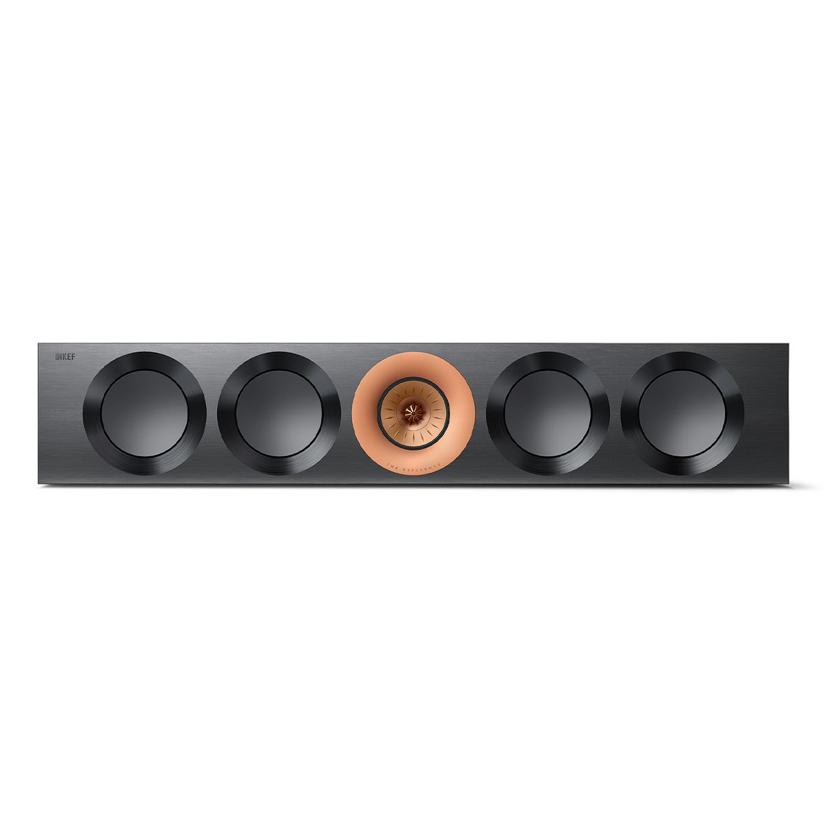 KEF Reference 4 Meta Center Channel Speaker (High-Gloss Black/Copper)