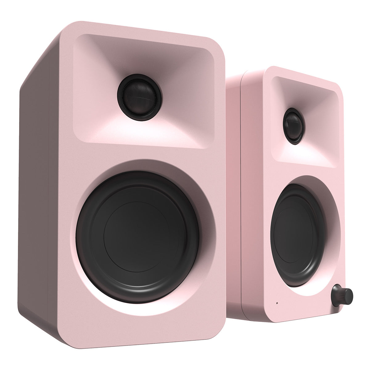 Kanto ORA Bluetooth Speakers Bundle with AudioQuest Jack Russell Subwoofer Cable - 4m (Pink)