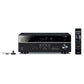 Yamaha RX-V385BL 5.1 Channel AV Receiver with Sanus Ultra High Speed 8K 6.56 ft. HDMI 2.1 Cable