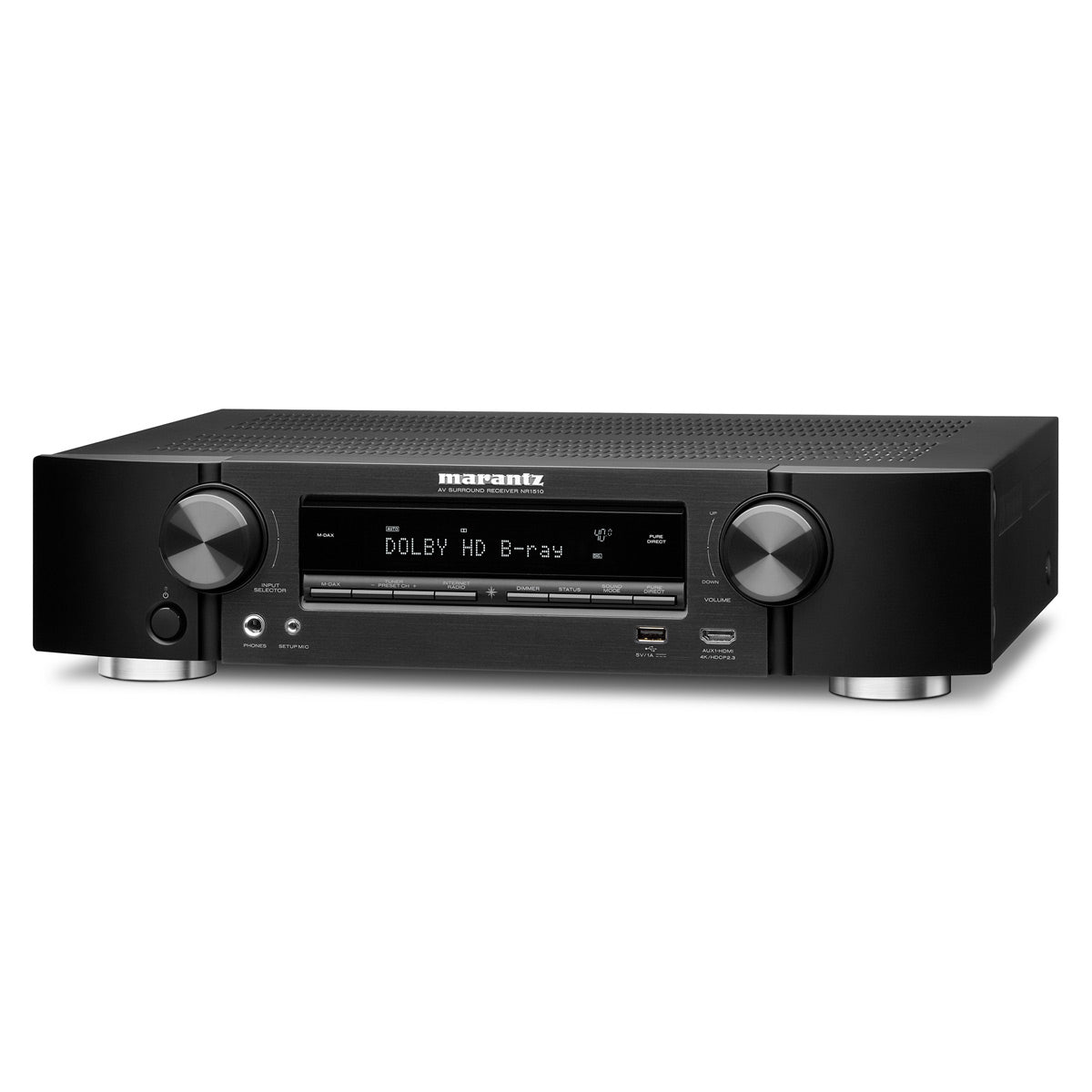 Marantz NR1510 5.2 Channel 4K AV Receiver with AudioQuest SKY 3m HDMI Cable