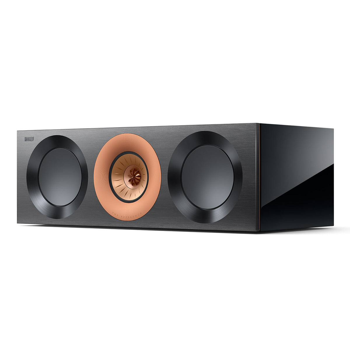 KEF Reference 2 Center Channel Speaker - Each (High-Gloss Black/Copper)