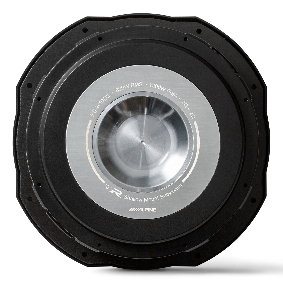 Alpine RS-W10D2 R-Series 10" Shallow-Mount 2-Ohm Subwoofer - Each
