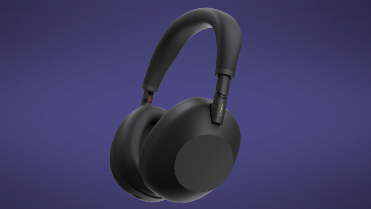 Black over-ear headphones with padded headband and cushioned ear cups