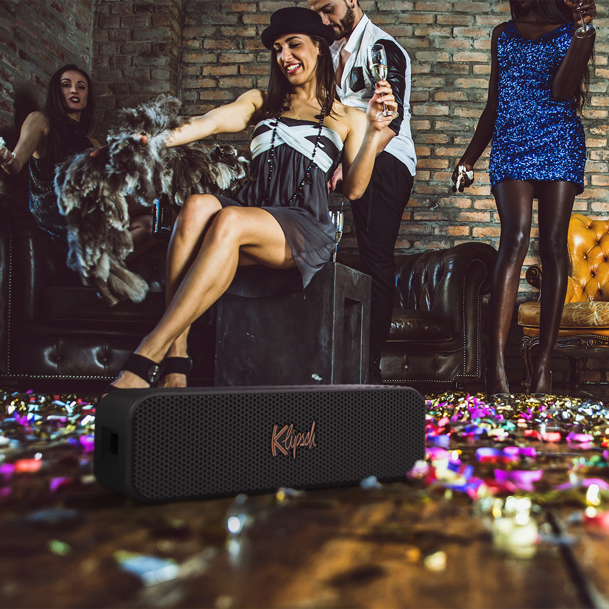 Klipsch Detroit Large Portable Waterproof Bluetooth Speaker