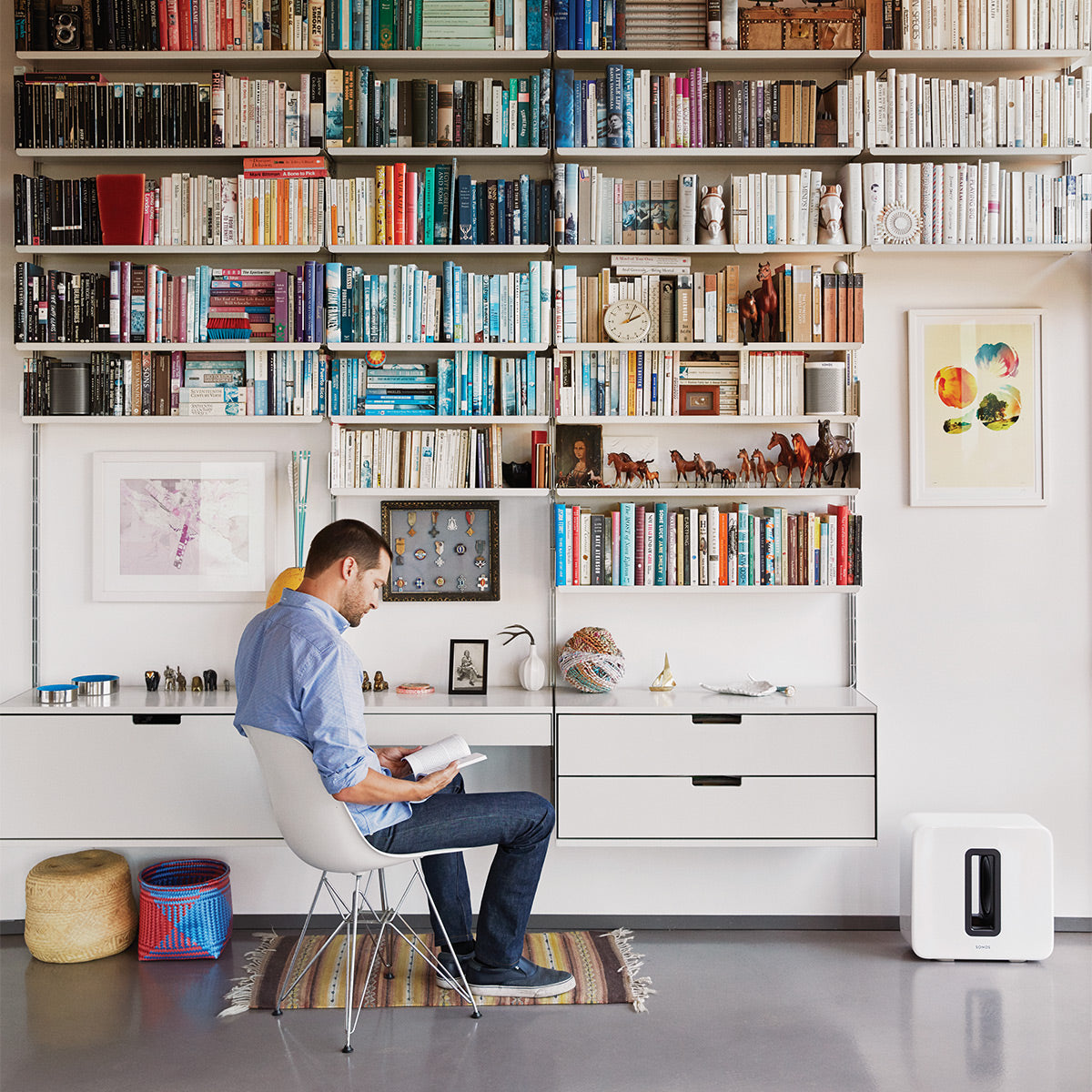 Sonos Ultimate Immersive Set with Arc Ultra Sound Bar, Sub 4 Wireless Subwoofer, and Pair of Era 300 Wireless Speakers (White)