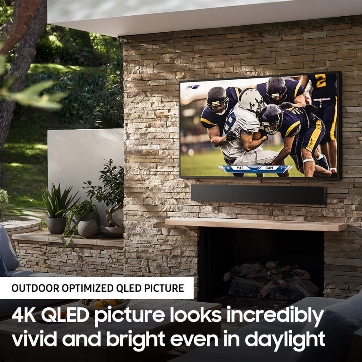 Samsung QN75LST7TA 75" The Terrace Partial Sun QLED 4K UHD Outdoor Smart TV