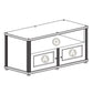 Salamander Designs Synergy 223 Twin AV Cabinet (American Cherry with Black Glass & Black Posts)