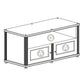 Salamander Designs Synergy 229 Twin AV Cabinet (Dark Walnut with Aluminum Posts)