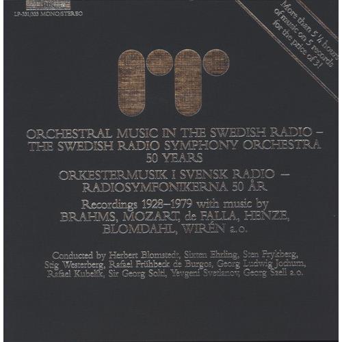 Swedish Radio Symphony Orchestra - Vinyl LP