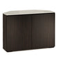 Salamander Chameleon Collection Manhattan 323 Corner- Maro Ebony Doors and Sides, Matte Taupe Glass Top)