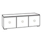 Salamander Designs Chameleon Chicago 237 6-Bay AV Cabinet Bundle for 97″+ TVs (Black Oak)