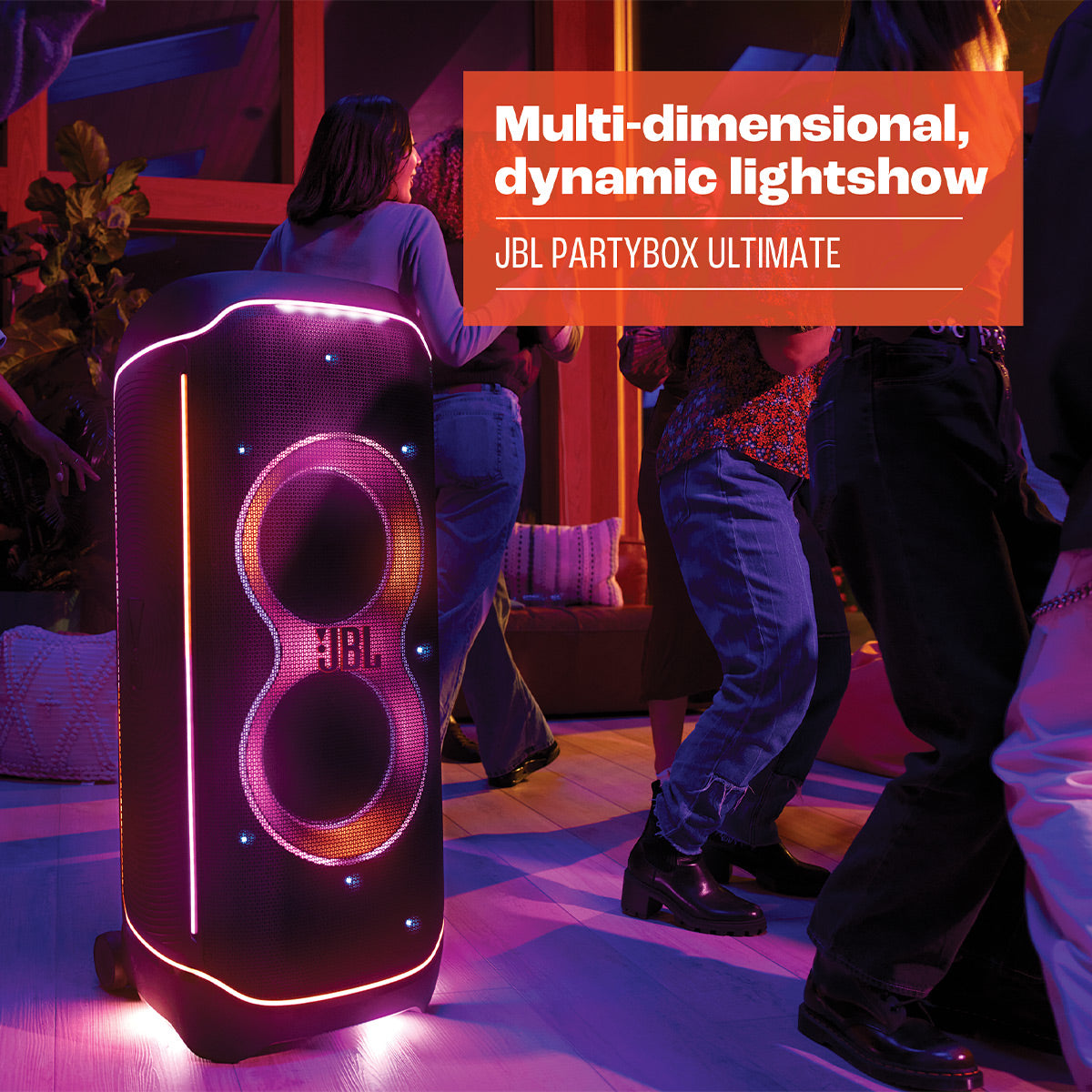 JBL PartyBox Ultimate Portable Speaker Karaoke Bundle with Two Wireless Microphones