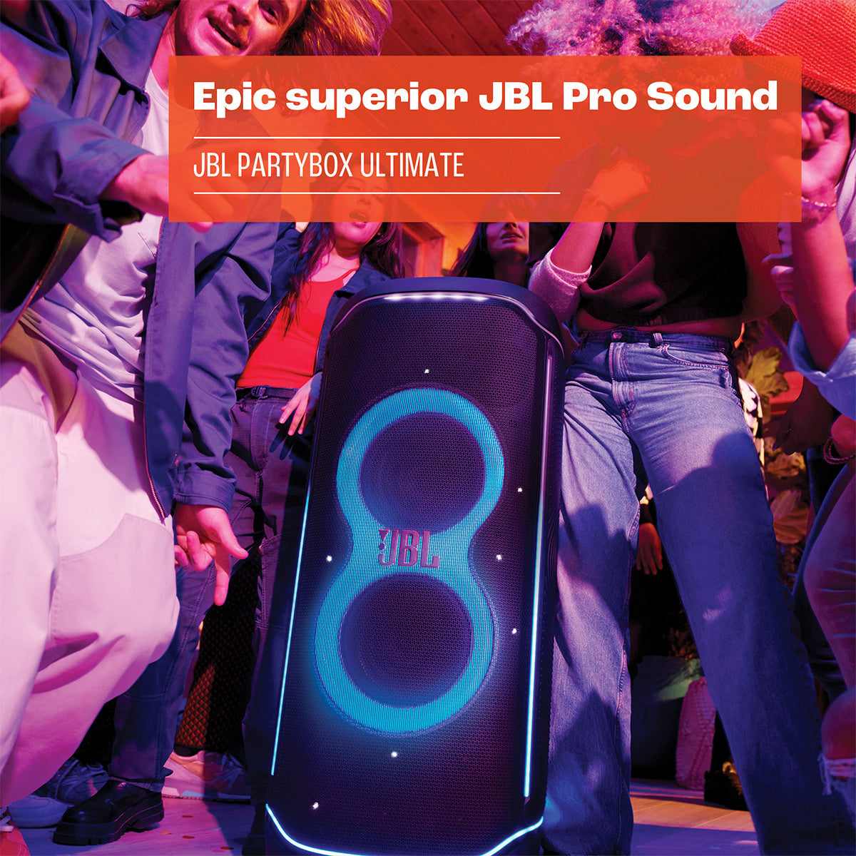 JBL PartyBox Ultimate Portable Speaker Karaoke Bundle with Two Wireless Microphones