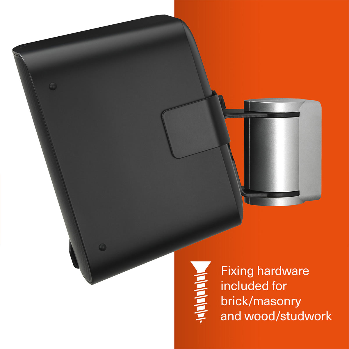 Mountson Premium Wall Mount for Sonos Five & Play:5 - Each (Black)
