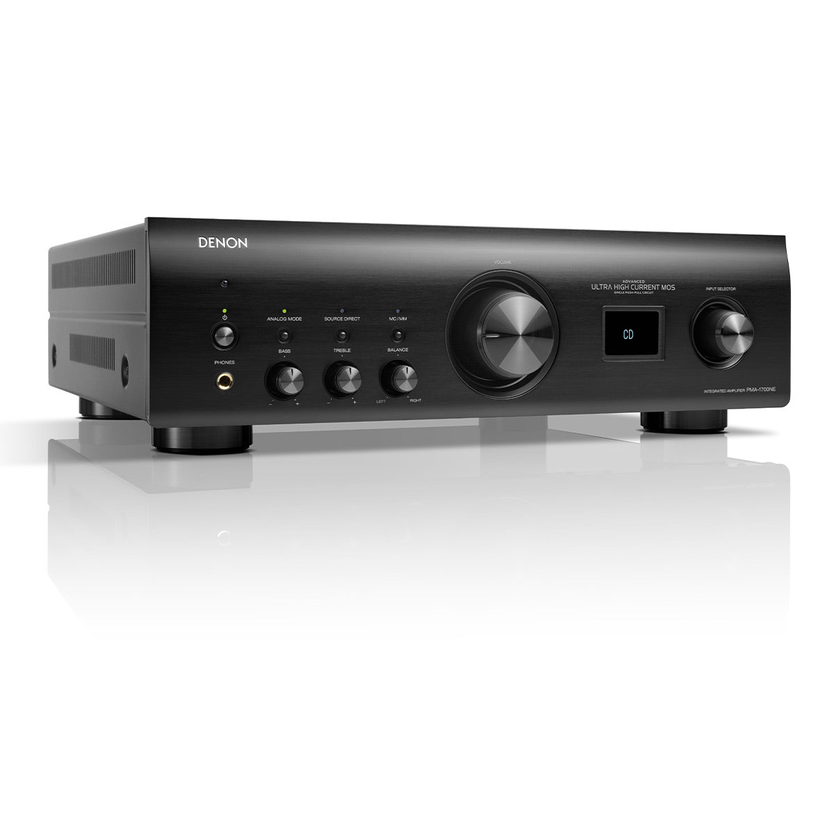 Denon PMA-1700NE Integrated Amplifier with 140W Power per Channel (Black)