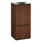 Salamander Chameleon Collection Manhattan 517 AV Cabinet (Medium Walnut Doors and Sides, Black Glass Top)