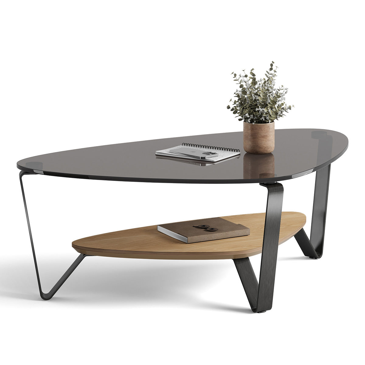 BDI Dino 1364 Small Coffee Table (Washed Oak)