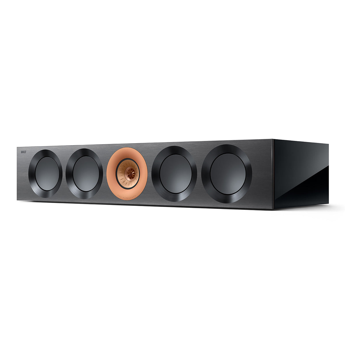 KEF Reference 4 Meta Center Channel Speaker (High-Gloss Black/Copper)