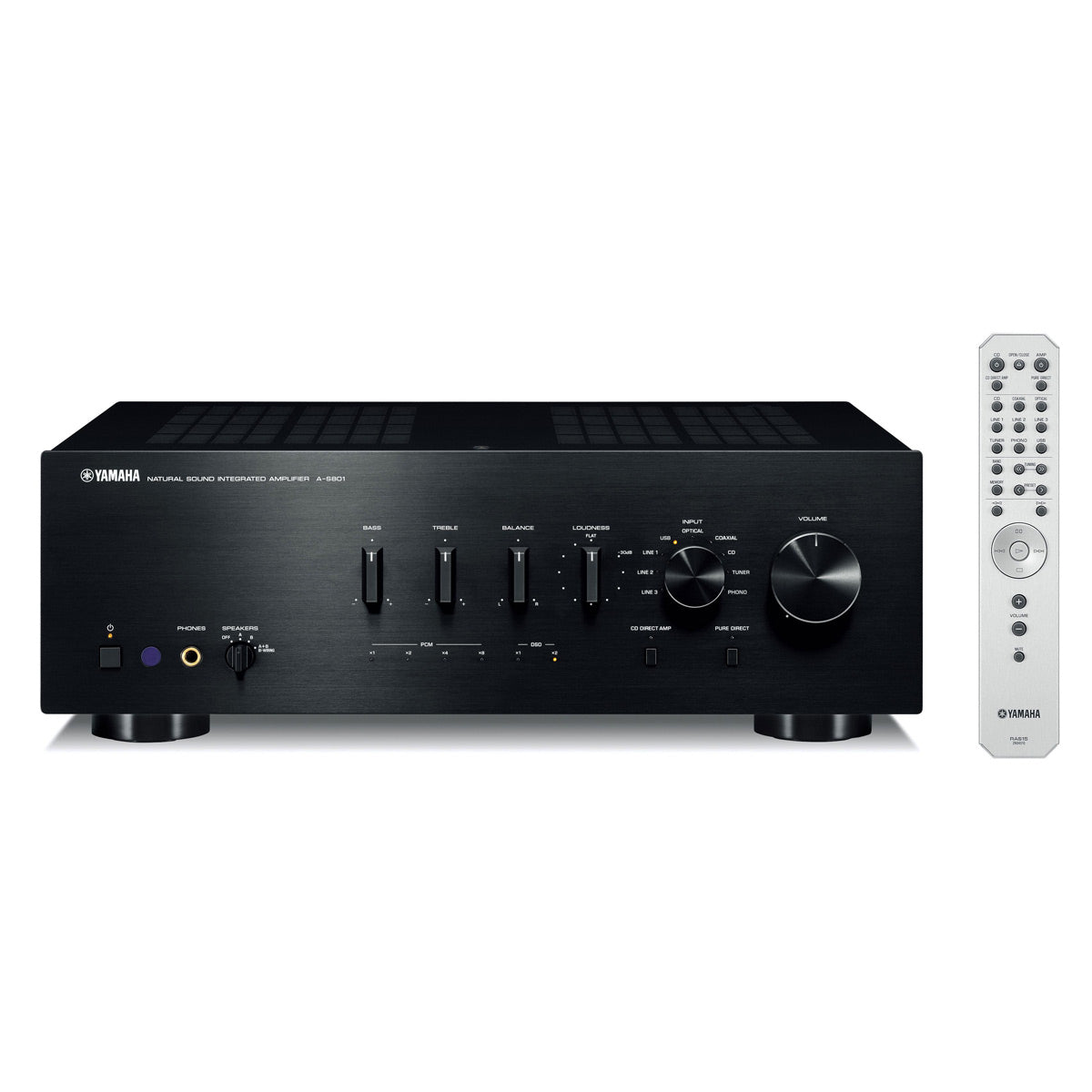 Yamaha A-S801 Amplifier Bundle with AudioQuest Jack Russell Cable (Black)