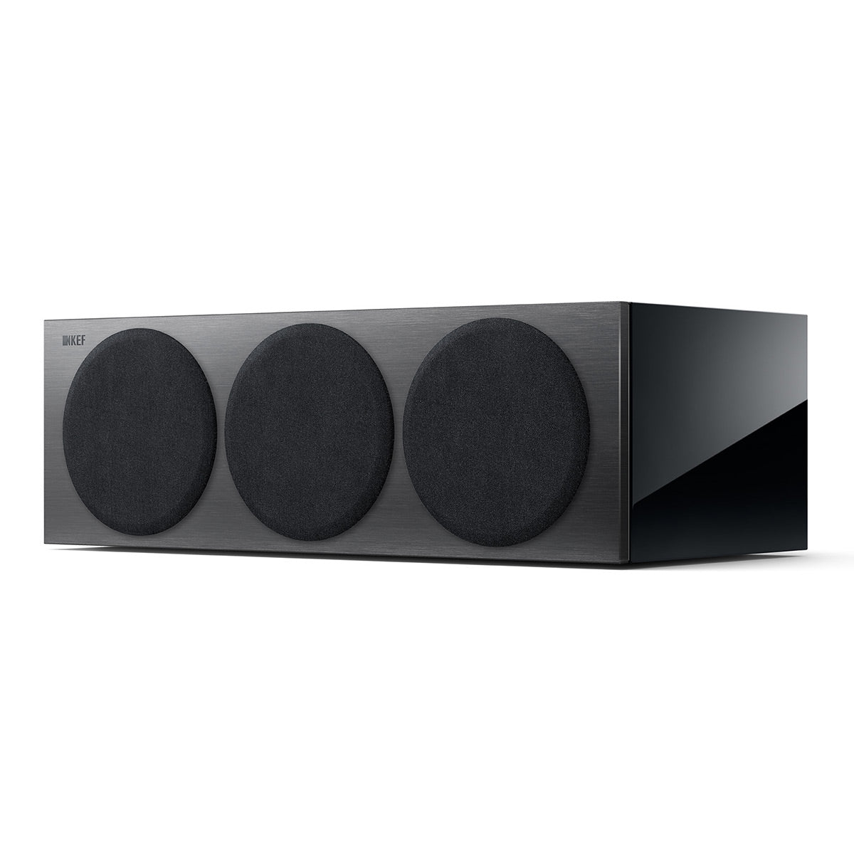 KEF Reference 2 Center Channel Speaker - Each (High-Gloss Black/Grey)