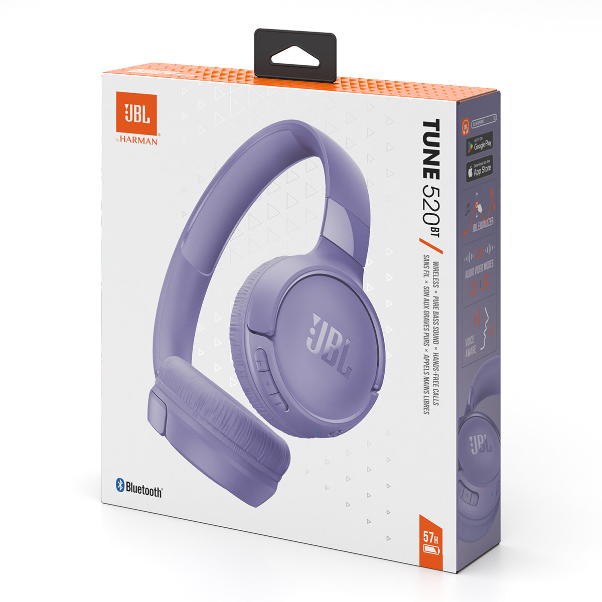 JBL Tune 520BT On-Ear Wireless Headphones (Purple) – World Wide Stereo