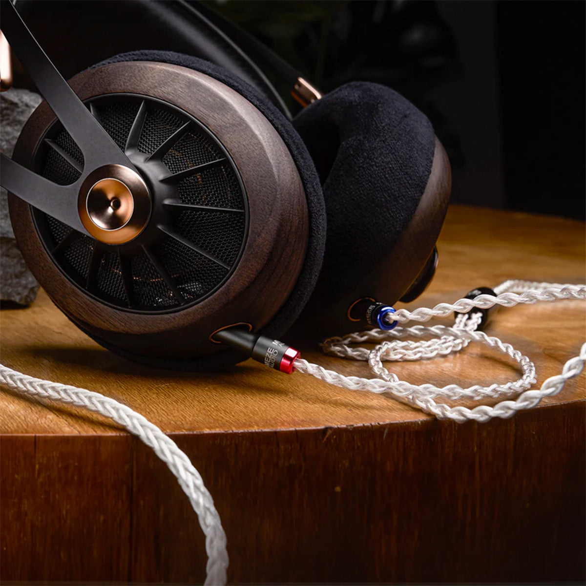 Meze Audio Mono 3.5mm to 3.5mm Silver Plated Cable - 4.2 ft.
