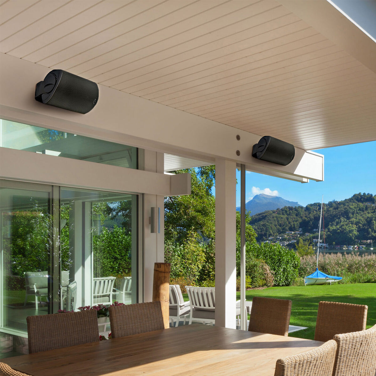 Polk Audio Atrium6 All Weather Outdoor Loudspeakers - 4 Pack (Black)