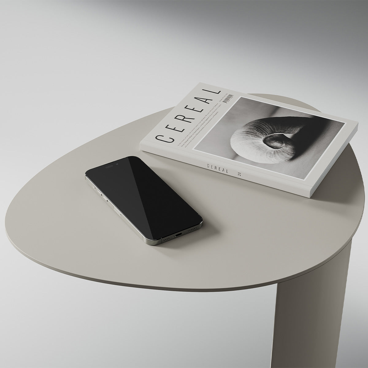 BDI Bink 1025 Mobile Media Table (Stone)