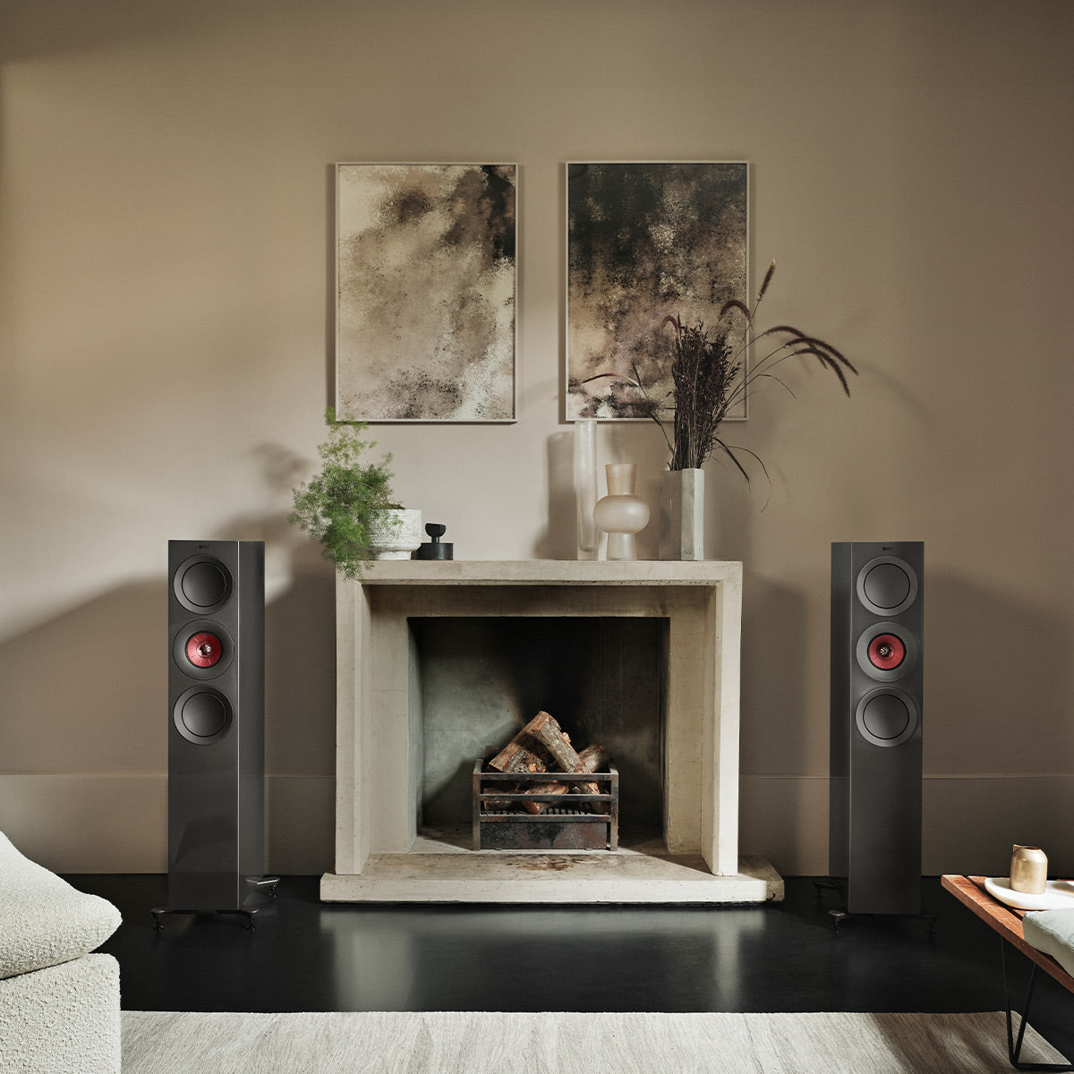 KEF R7 Meta Floorstanding Speaker - Each (Gloss Titanium Limited Edition)