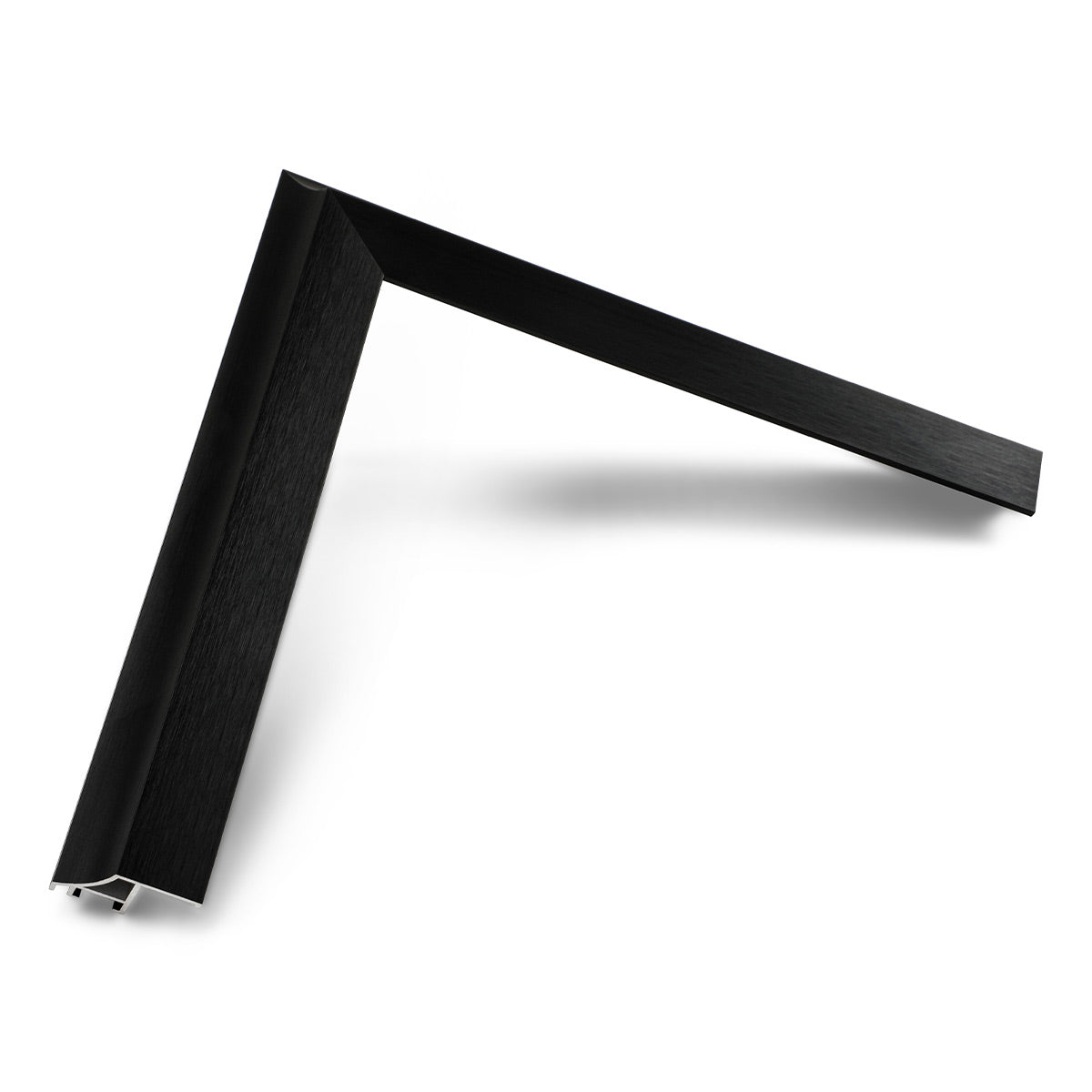 Deco TV Frames 65" Customizable Alloy Scoop Frame for Samsung The Frame TV 2021-2024 (Anodized Black)