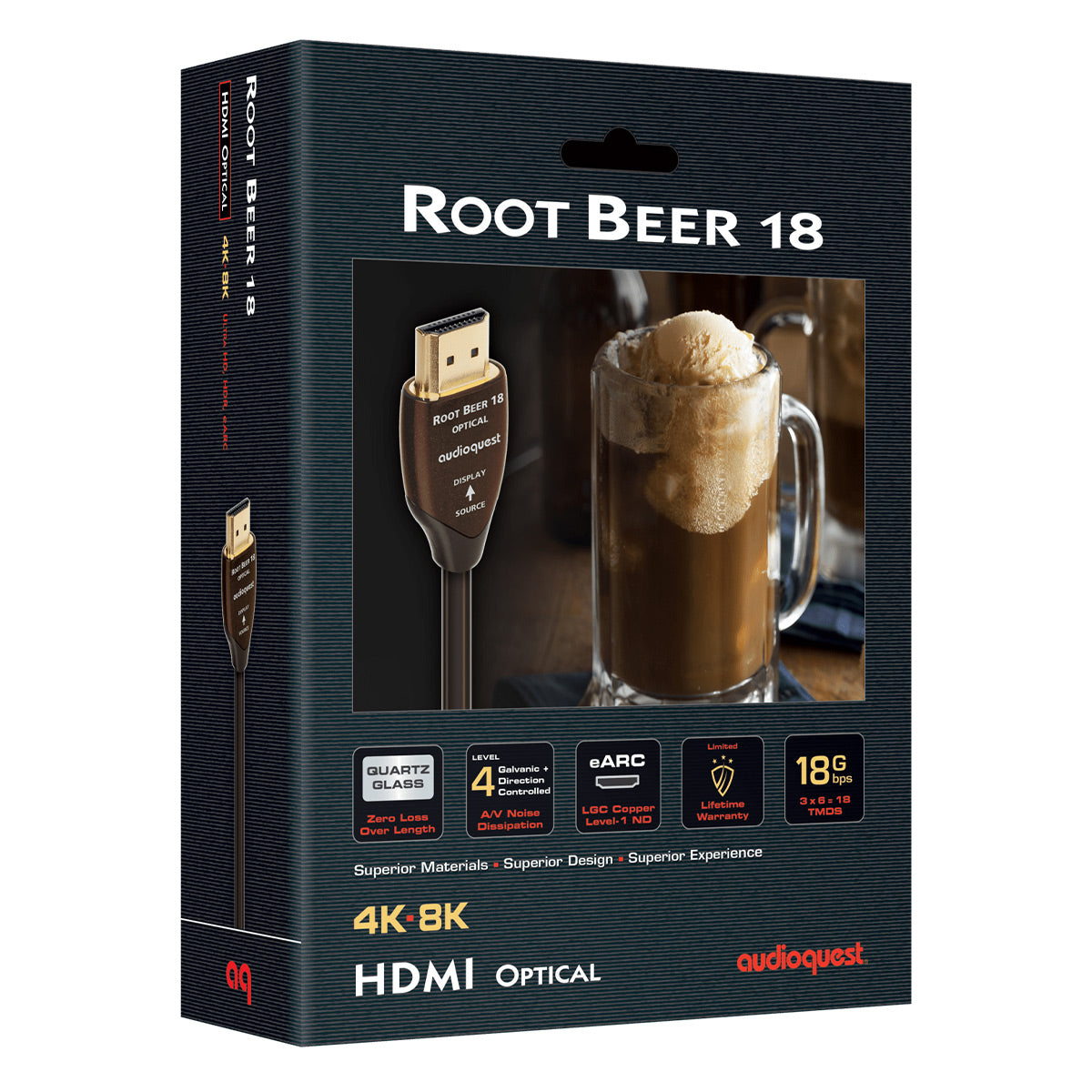 AudioQuest Root Beer 18 High Speed HDMI 2.0b Cable (32.8 ft.)
