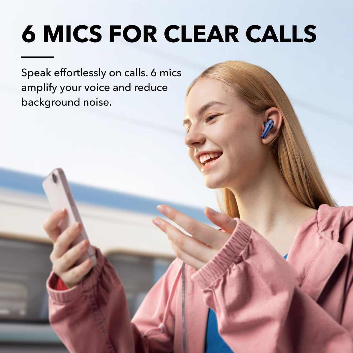 Soundcore Liberty 4 NC Wireless Headphones (Navy Blue)