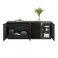 BDI Corridor 8109 4-Door Storage Credenza (Charcoal Stained Ash)