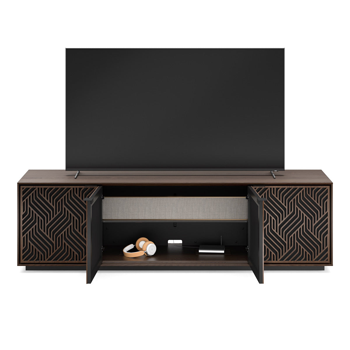 BDI Elements 8703 Weave Media Cabinet (Toasted Oak)