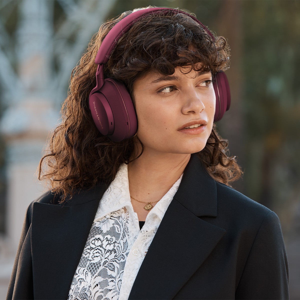 Bowers & Wilkins Px7 S2e Wireless Noise Canceling Bluetooth Headphones (Ruby Red)