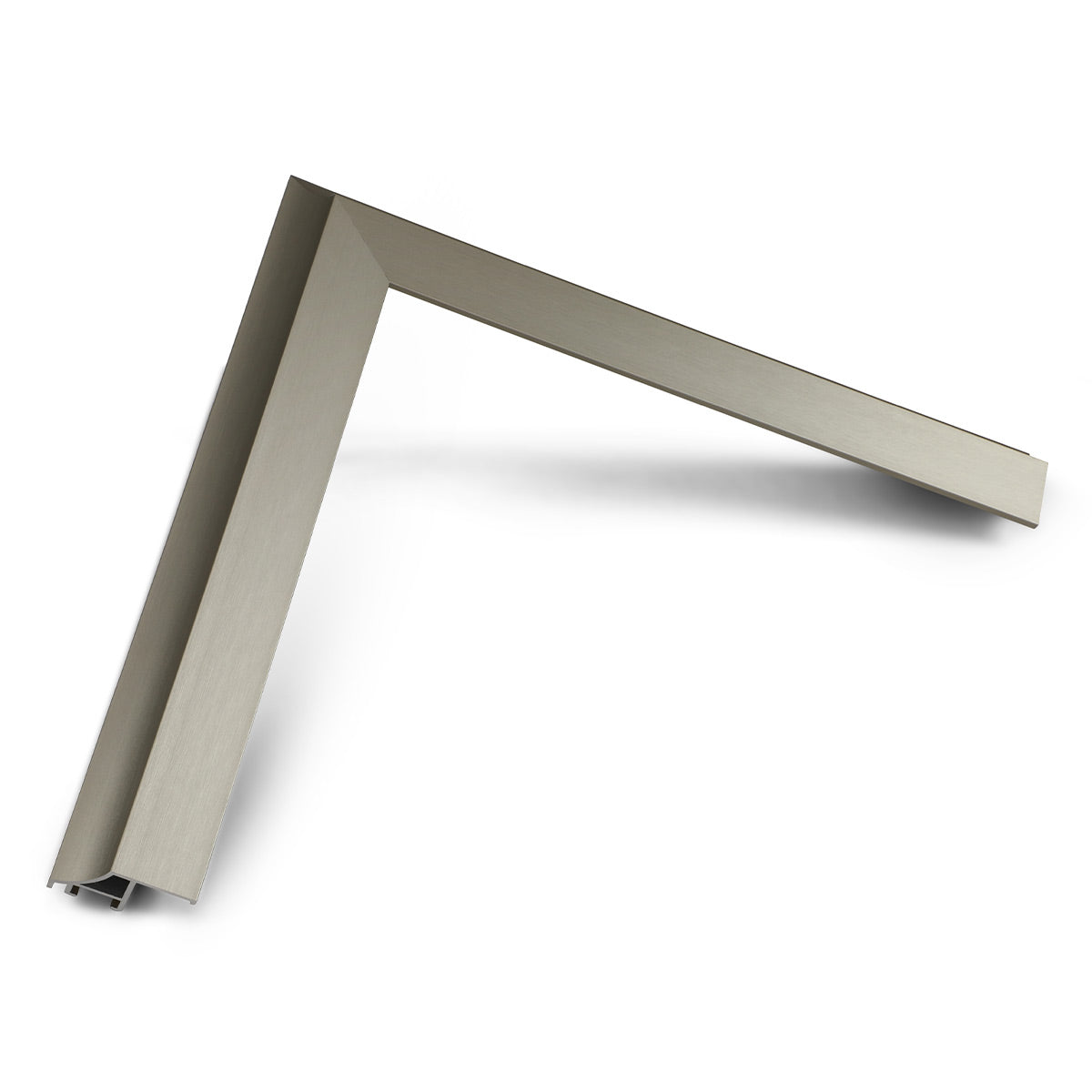Deco TV Frames 43" Customizable Alloy Scoop Frame for Samsung The Frame TV 2021-2024 (German Silver)