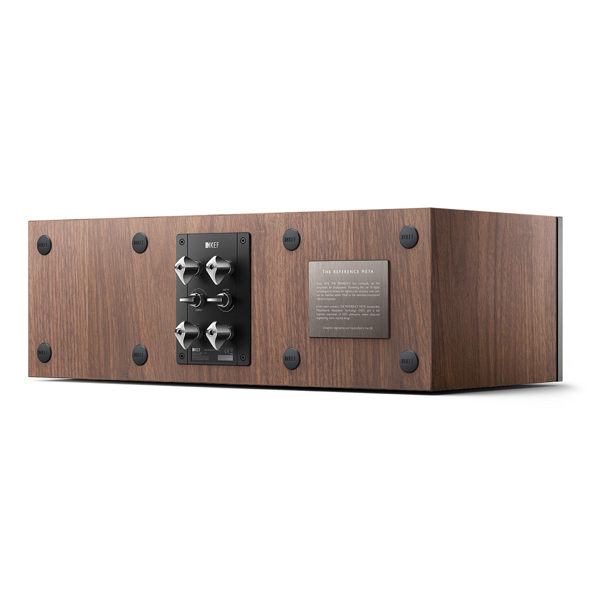 KEF Reference 2 Center Channel Speaker - Each (Satin Walnut/Silver)