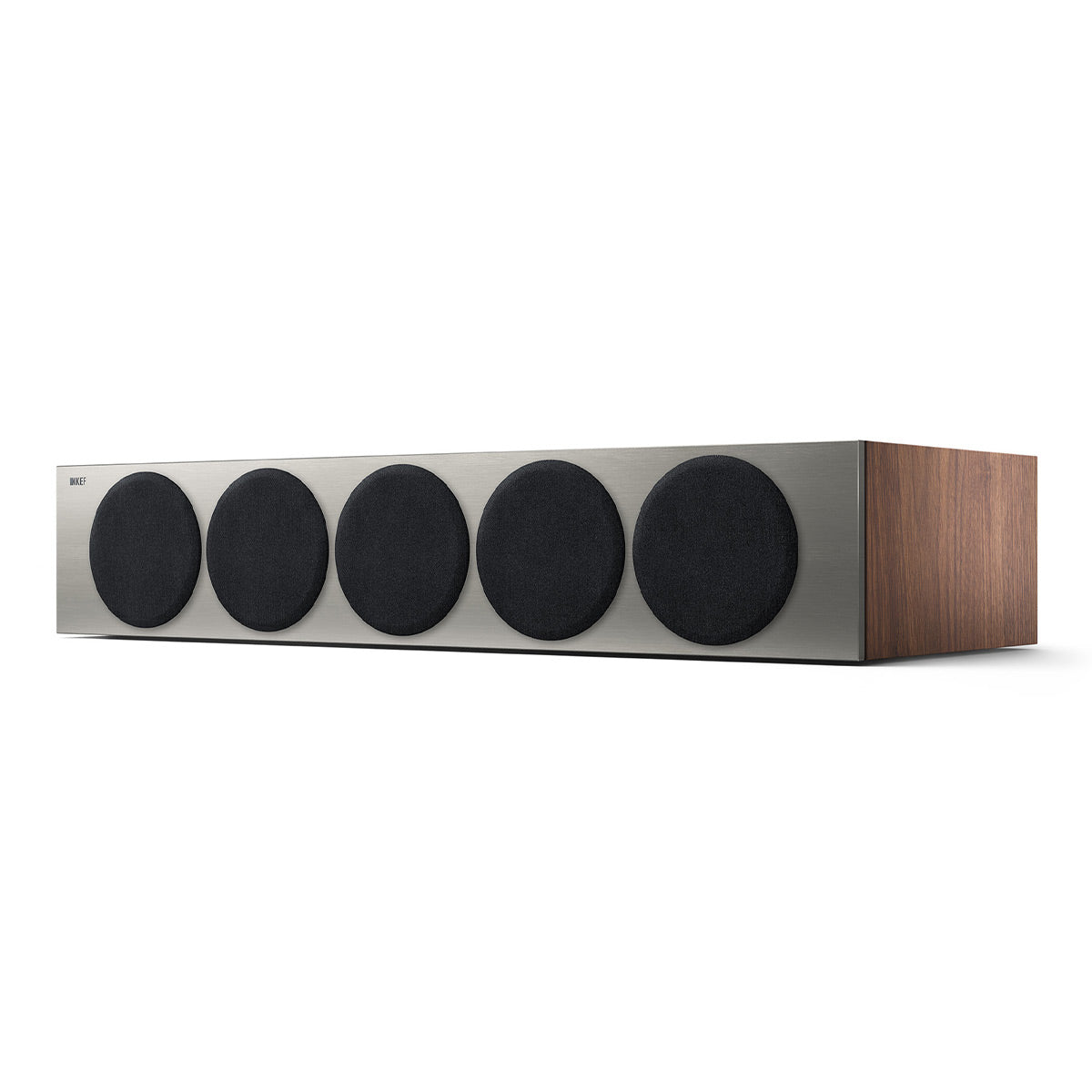 KEF Reference 4 Meta Center Channel Speaker (Satin Walnut/Silver)