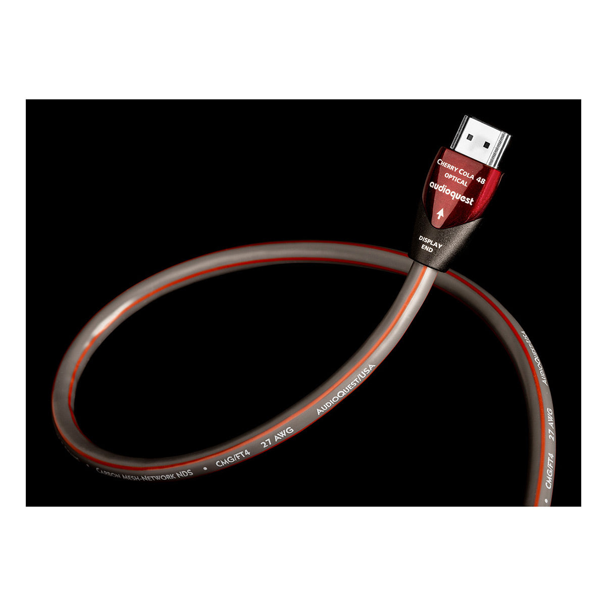 AudioQuest Cherry Cola 48 8K-10K 48Gbps Active Optical HDMI Cable - 16.4ft. (5m)