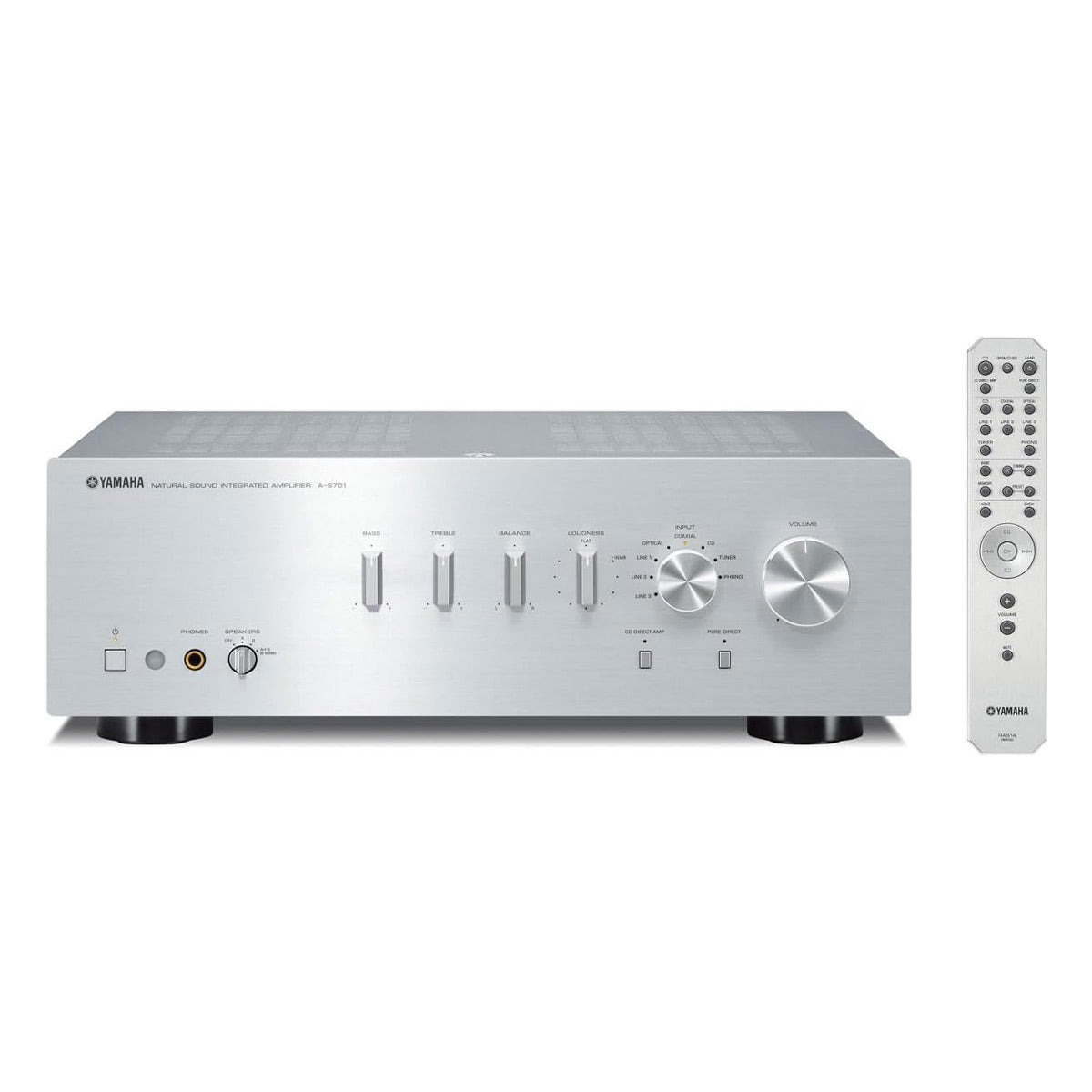 Yamaha A-S701 Amplifier Bundle with AudioQuest Jack Russell Cable (Silver)