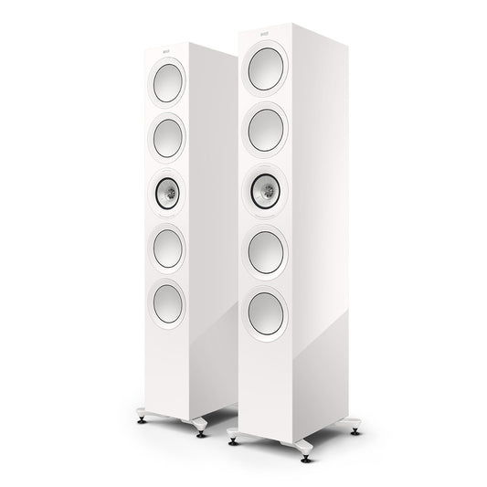 KEF R11 Meta Floorstanding Speaker - Pair (Gloss White)