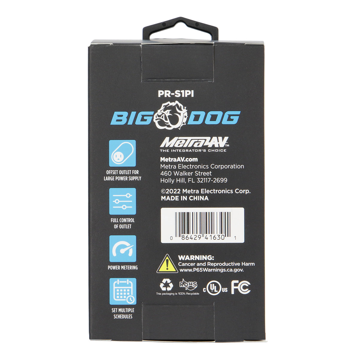 Big Dog Power Single Outlet Smart Wall Tap with Self Healing