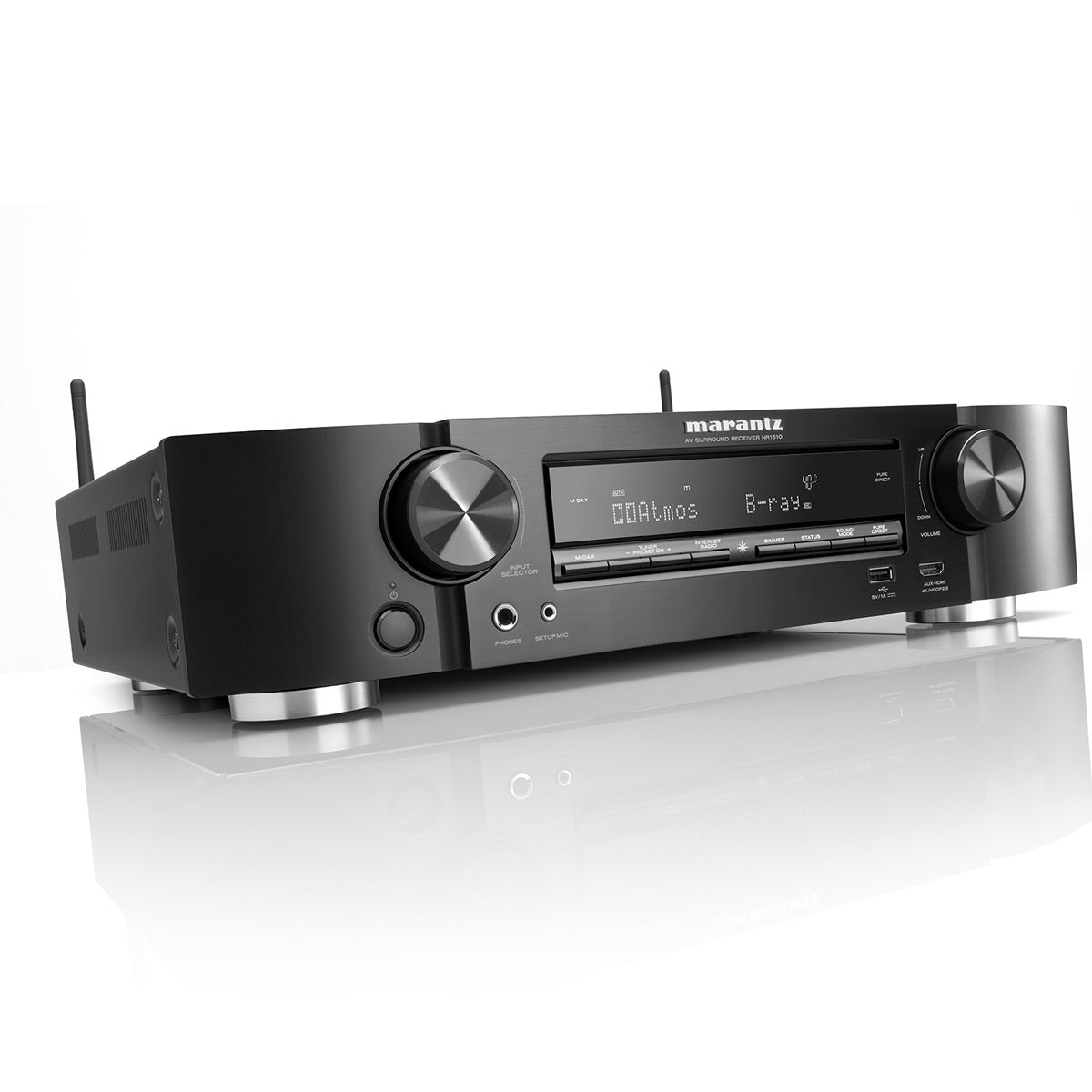 Marantz NR1510 5.2 Channel 4K AV Receiver with AudioQuest SKY 3m HDMI Cable